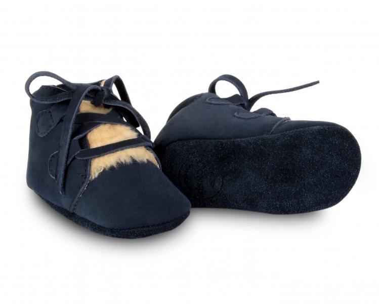 Botim em pele com lingueta em pelo - Donsje Amsterdam