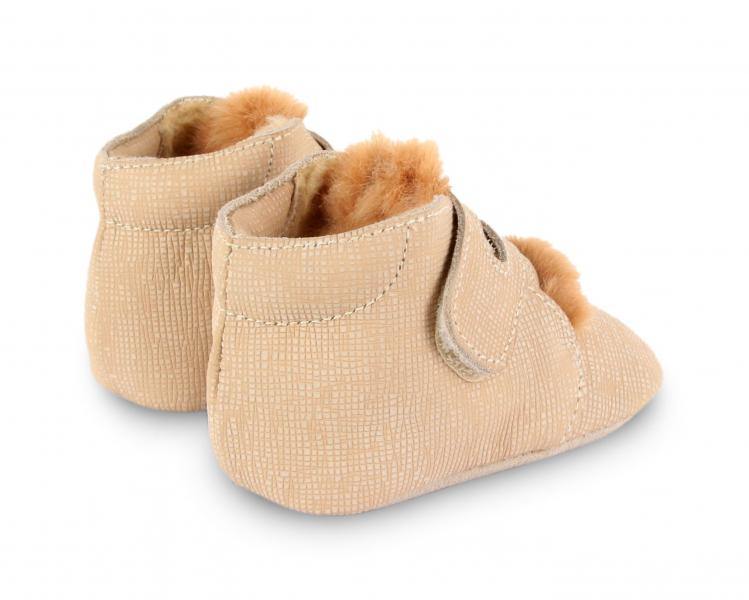 Botim em pele com a lingueta em pelo - Donsje Amsterdam