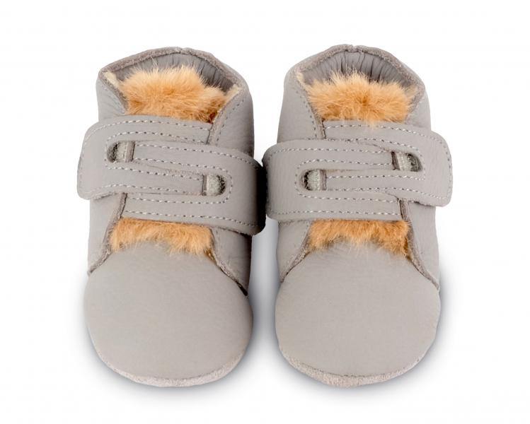 Botim em pele com a lingueta em pelo - Donsje Amsterdam