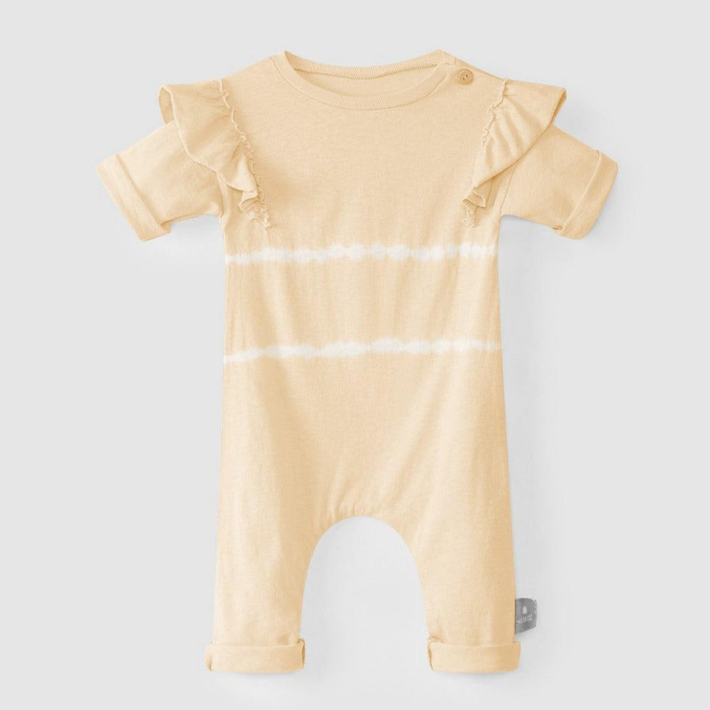 Macacão tie-dye com folho - chuvadeamor