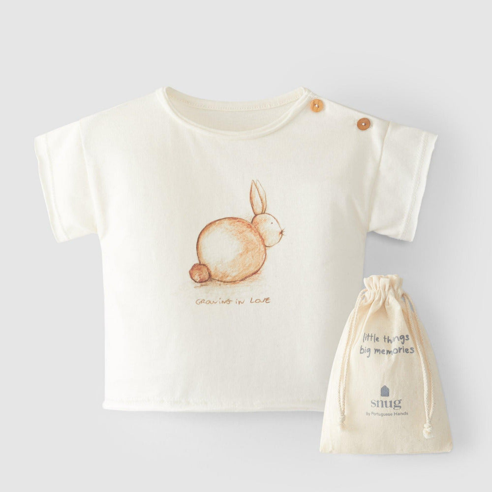 T-shirt coelho com saco de oferta - Snug