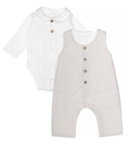 Jardineiras e Body Algodão Orgânico - Laranjinha