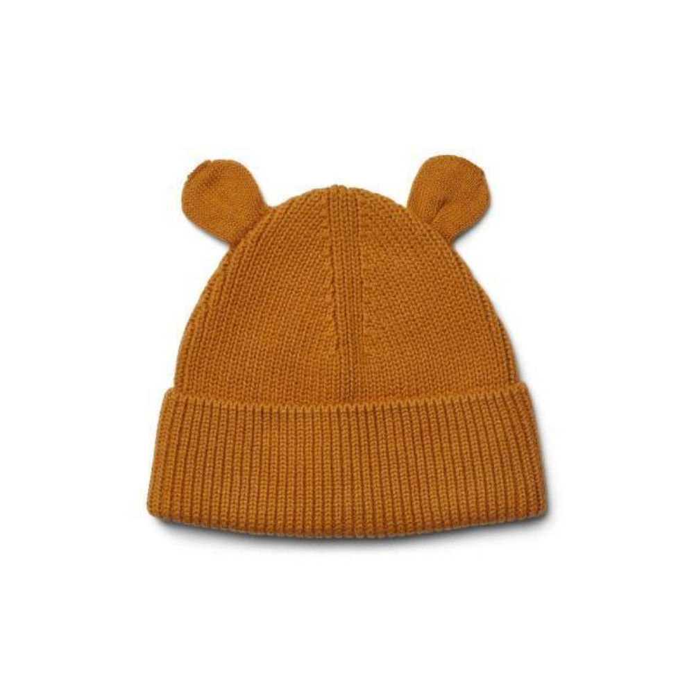 Gorro com orelhas em malha de algodão