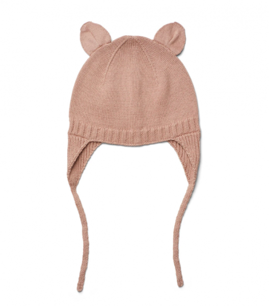 Gorro com orelhas em malha de algodão - Liewood