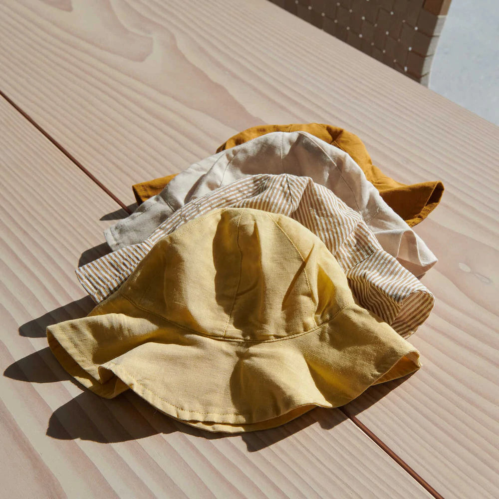 Chapéu riscas algodão orgânico - Liewood