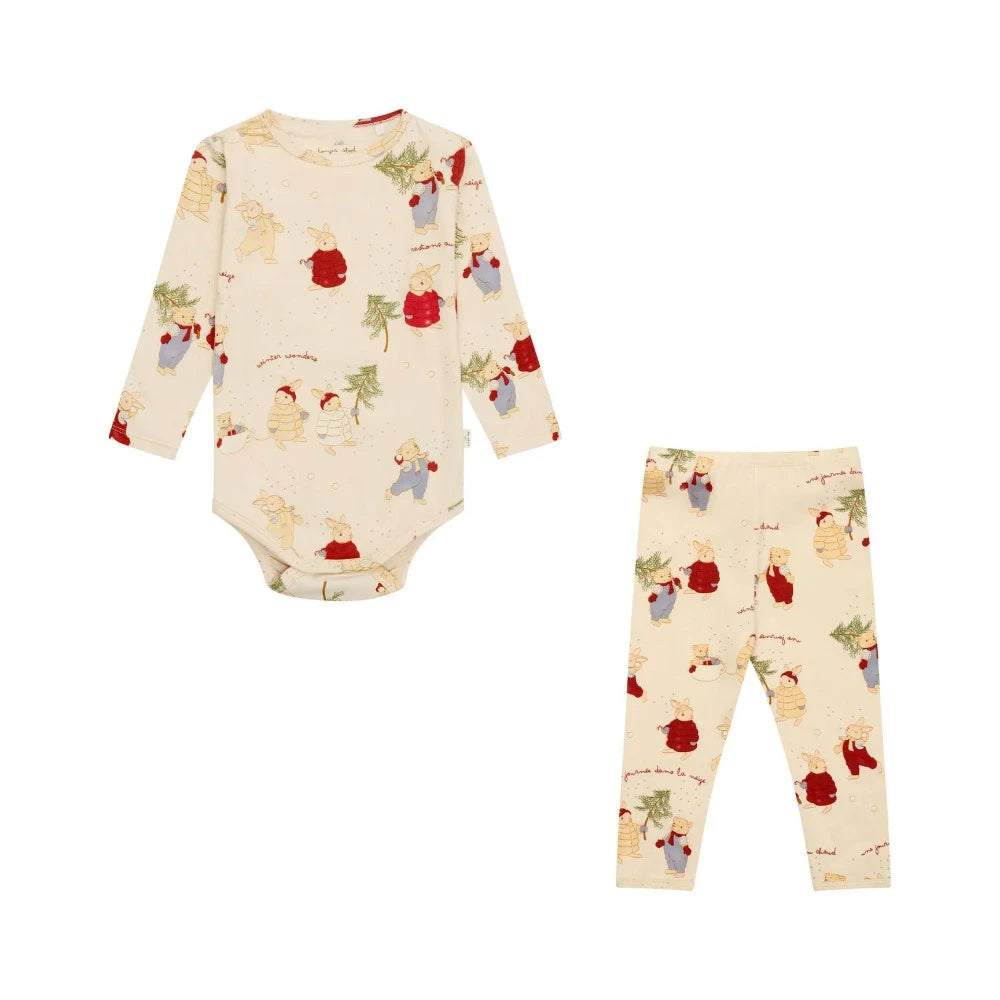 Conjunto para Bebé - Alegria de inverno - Konges Slojd