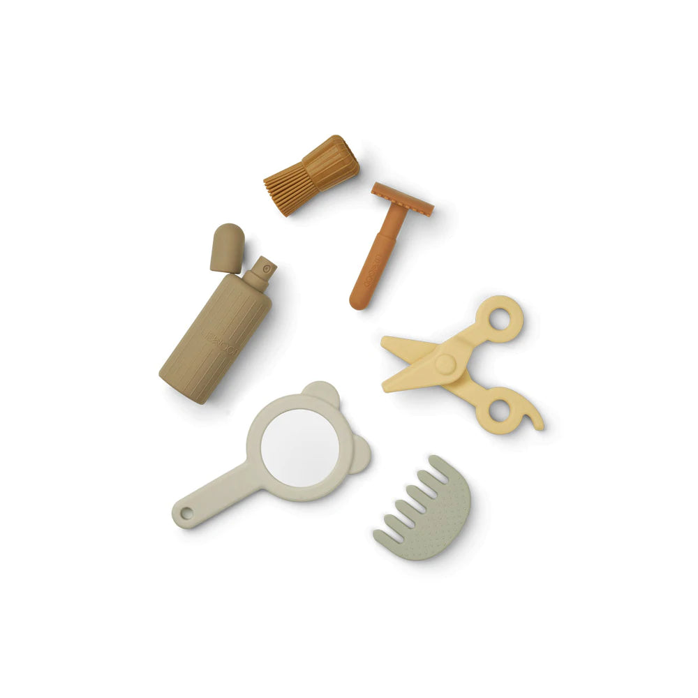 Brinquedo kit Barbeiro em silicone - Liewood