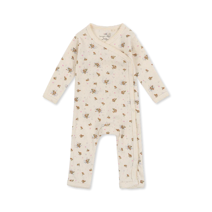 Babygrow trespasse sem pé 100% algodão orgânico - Konges Slojd - chuvadeamor