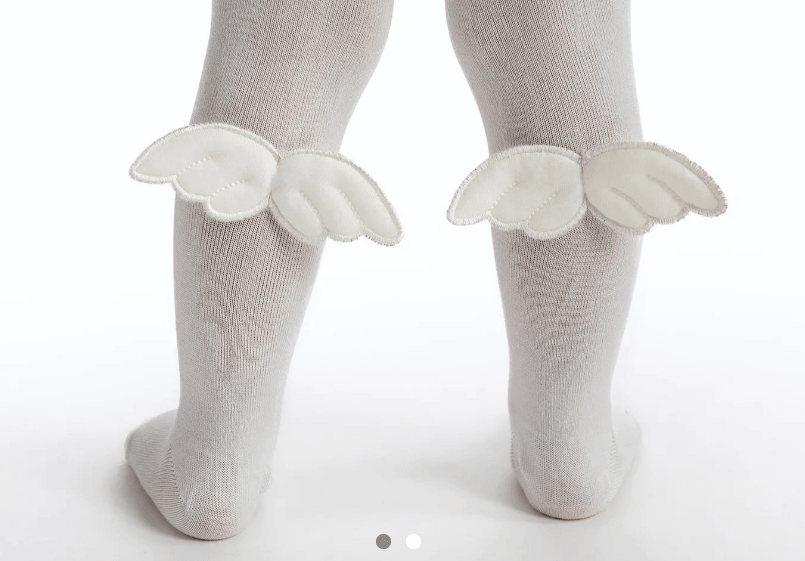 Collants com Asas brancas - Meia Pata