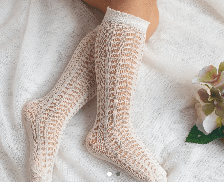 Meia Crochet - chuvadeamor