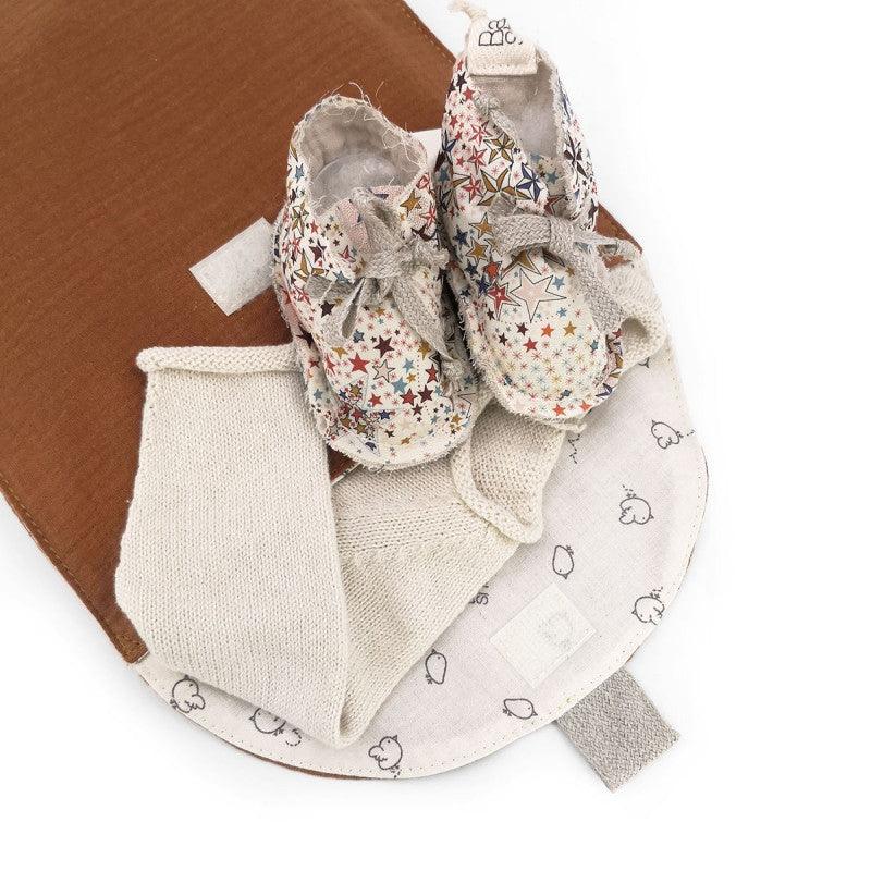 Bolsa em algodão da primeira roupinha - BabyShower