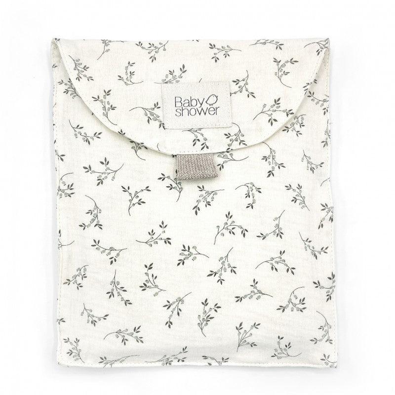 Bolsa em algodão da primeira roupinha - BabyShower