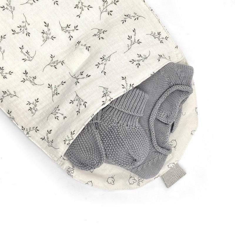 Bolsa em algodão da primeira roupinha - BabyShower