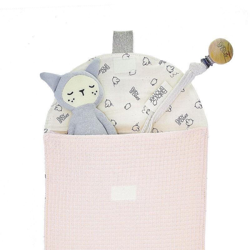 Bolsa em algodão da primeira roupinha - BabyShower