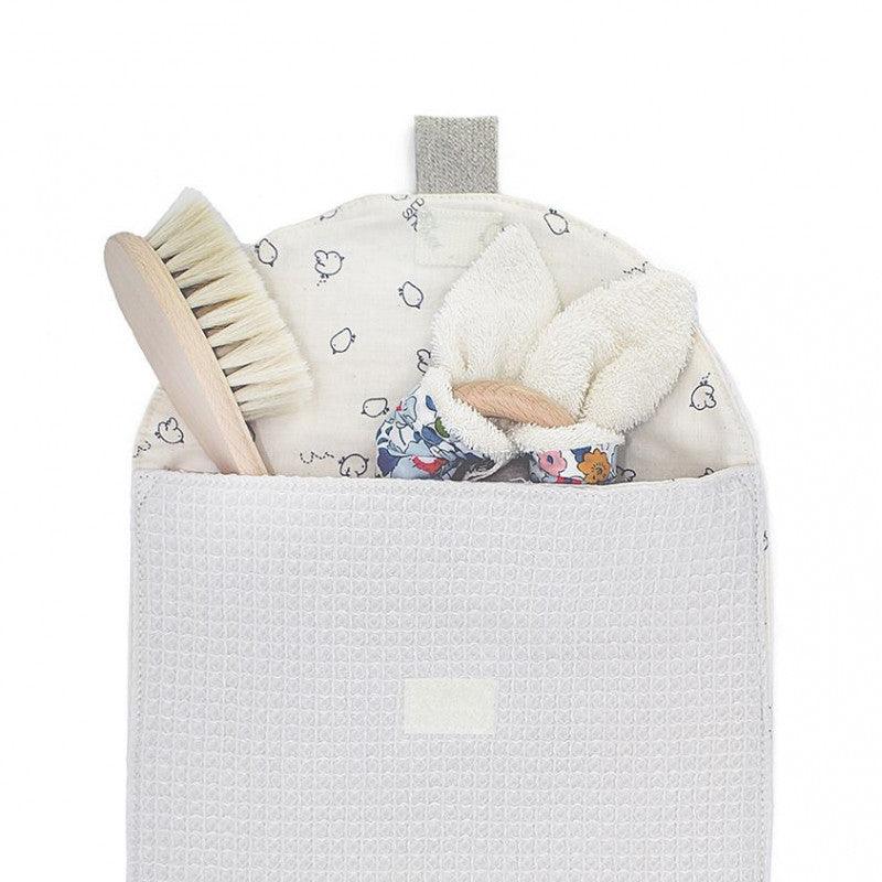 Bolsa em algodão da primeira roupinha - BabyShower