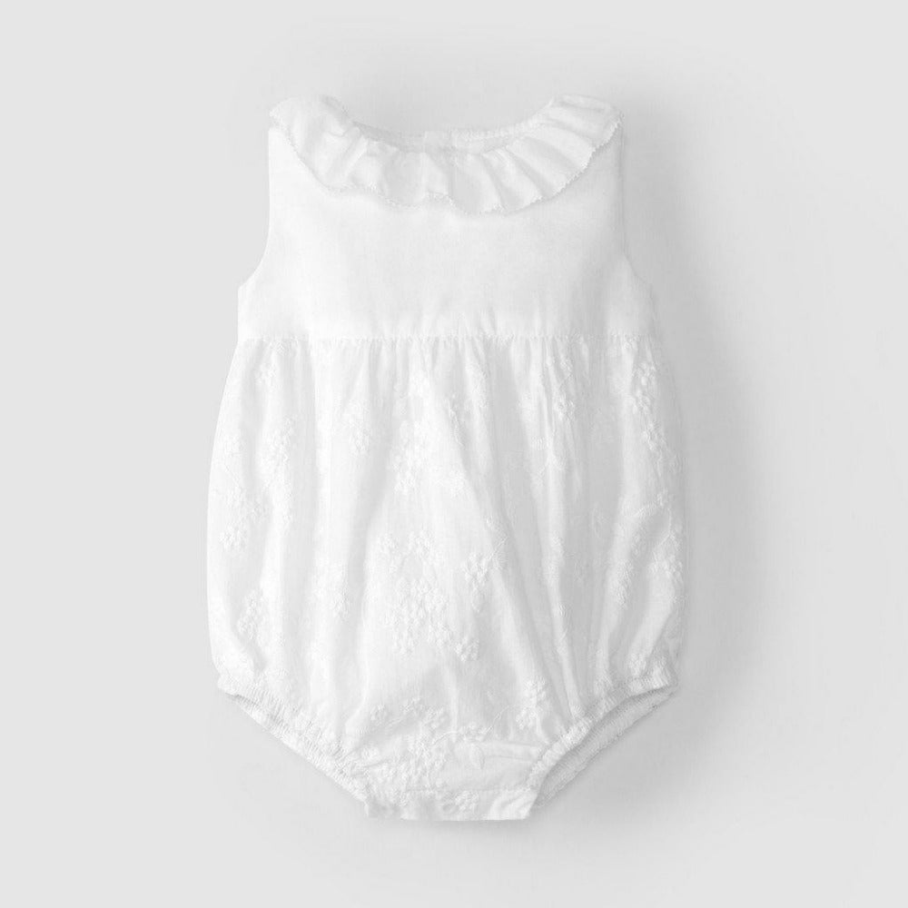 Fofo com encaixe no peito e gola folho - Laranjinha - chuvadeamor