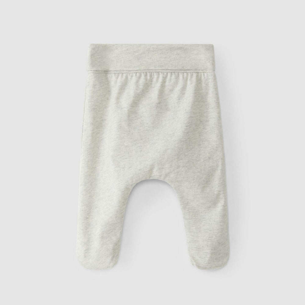 Meias calças malha de algodão orgânico - Laranjinha