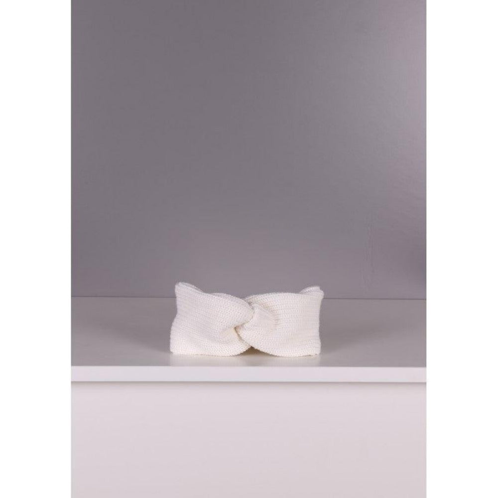 Fita de cabelo em malha de lã