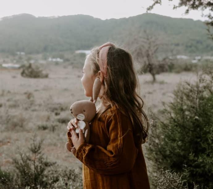 Coelhinho de pano em caixa presente - Picca LouLou