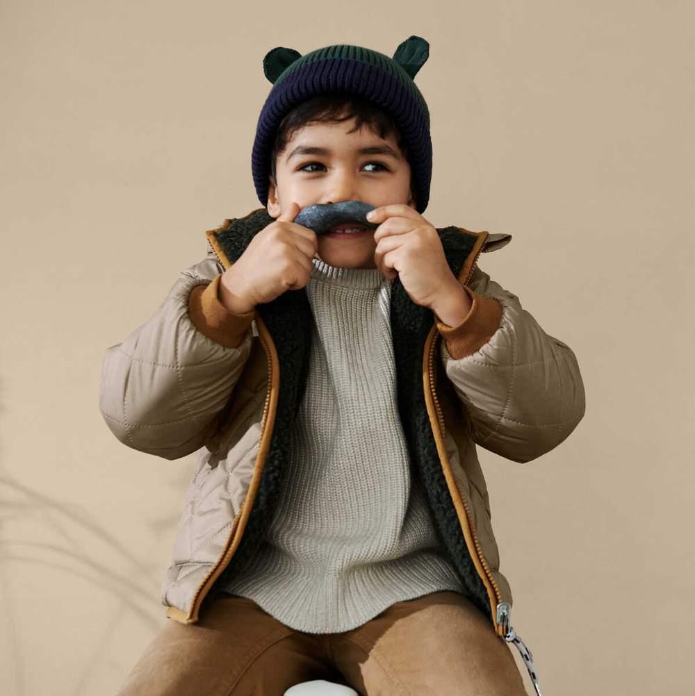 Gorro com orelhas em malha de algodão - Liewood