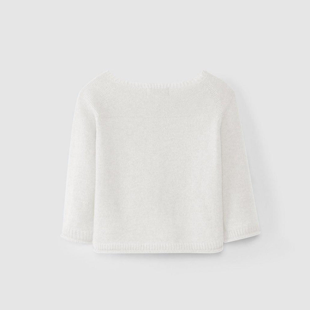 Casaco tricotado com caxemira Laranjinha - Laranjinha