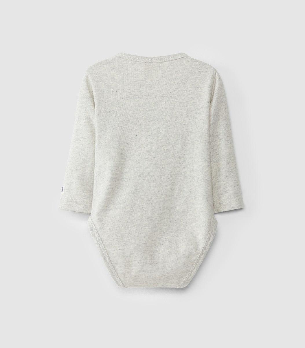 Body de trespasse algodão orgânico - Laranjinha