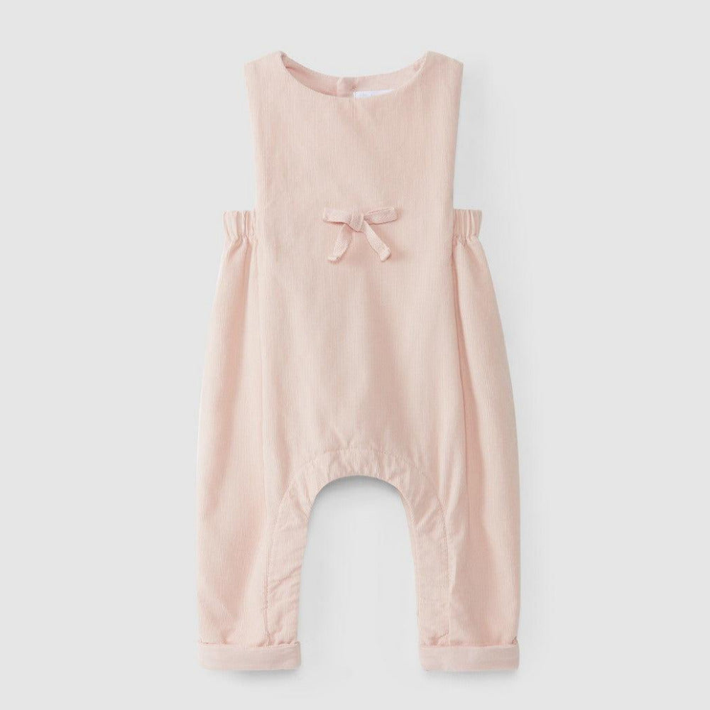 Jardineiras em micro-bombazine com laços - chuvadeamor