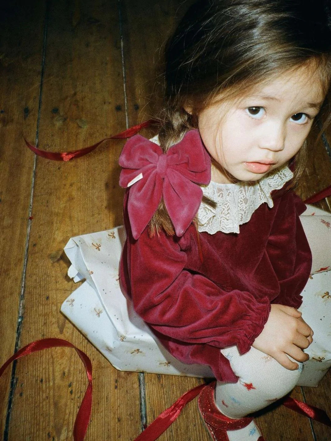 Laço de veludo vermelho - Konges Slojd