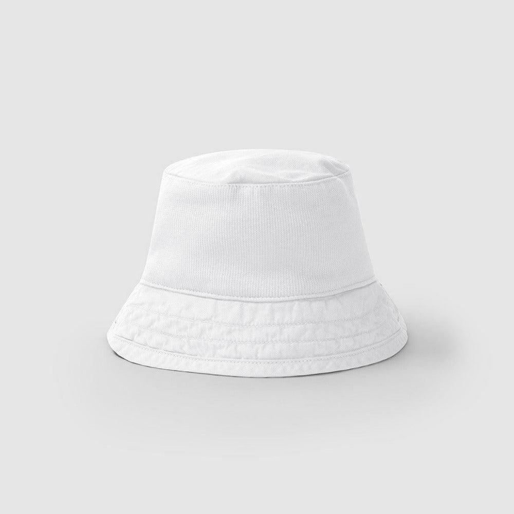 Chapéu em tecido e malha canelada - Laranjinha