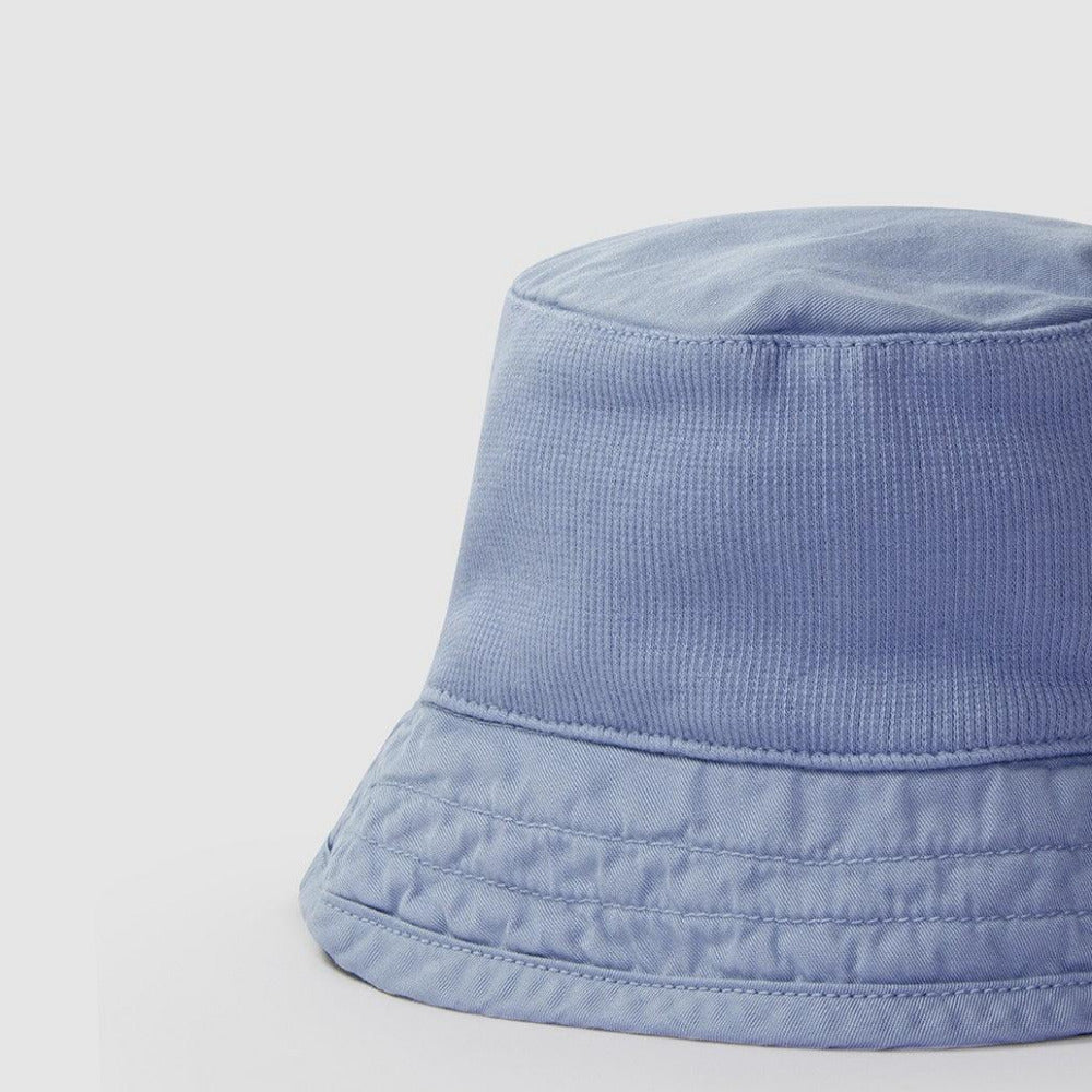 Chapéu em tecido e malha canelada - Laranjinha