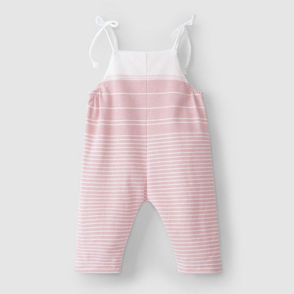 Macacão piqué de riscas - Laranjinha