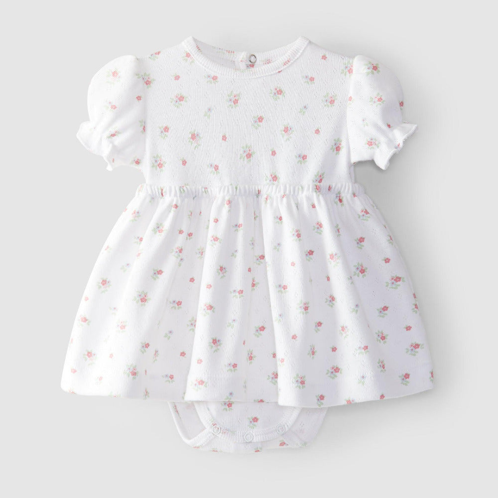 Vestido body ajour floral - Laranjinha - chuvadeamor