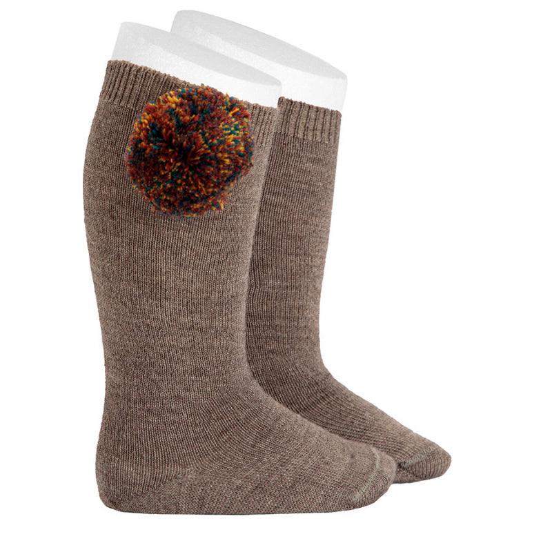 Meia com Pompom várias cores - Cóndor